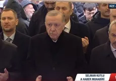 Başkan Erdoğan Rize’de hemşehrisi Mehmet Karslı’nın cenazesine katıldı