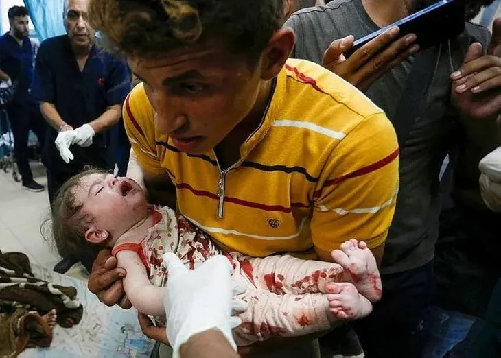 Katil İsrail'in Nusayrat Katliamı sonrası sokaklar ölülerle doldu! Netanyahu'nun talimatıyla 3 kampa birden saldırı