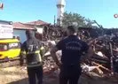 Namaz kıldırdığı sırada evi tamamen yandı