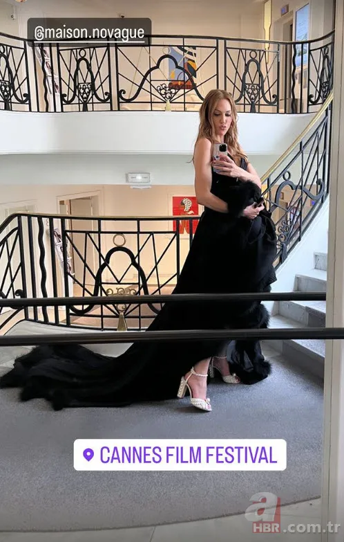 Cannes Film Festivali’nde Meryem Uzerli rüzgarı! Pozlarına beğeni yağdı 5