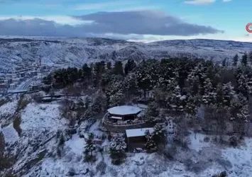 Çankırı'da seyri doyumsuz kar manzaraları