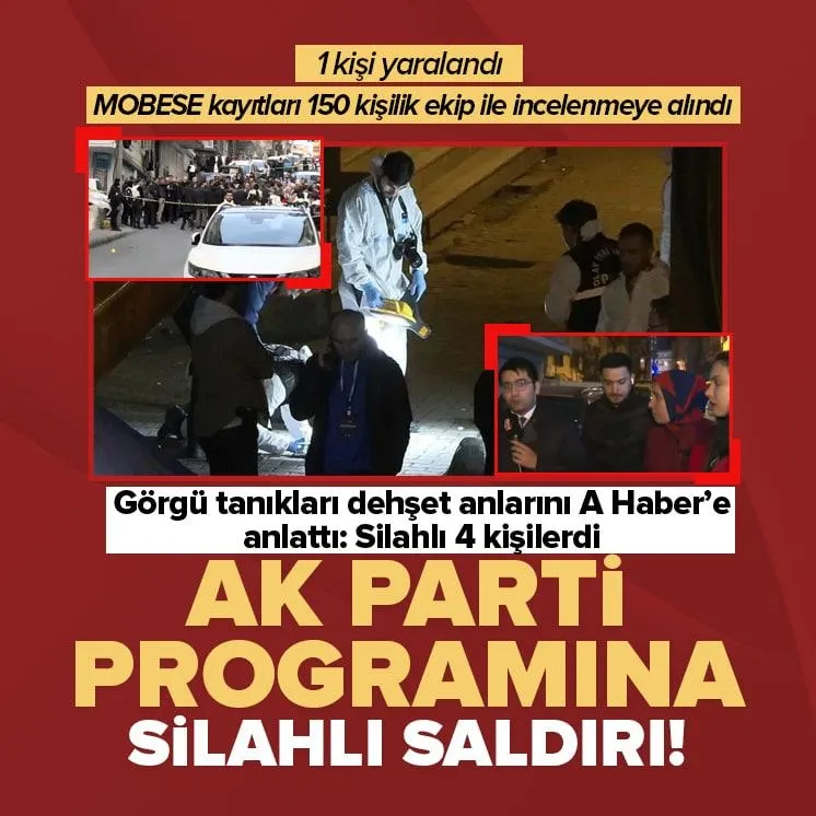 AK Parti programında silahlı saldırı!