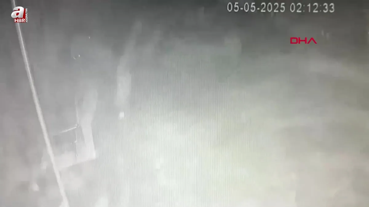 Konya'da patlama anı kamerada