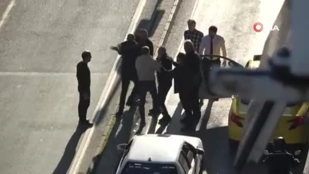 Samsun'da trafikte kavga kamerada