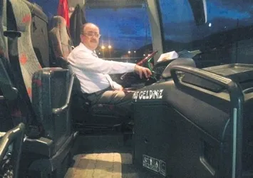 O otobüs şoförünün ayağı yokmuş!