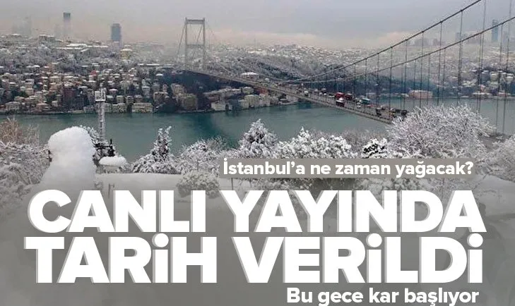 İstanbul’a kar ne zaman yağacak? ⛄Uzman isim canlı yayında tarih verdi | Winter is coming | Meteoroloji uyardı bu gece başlıyor