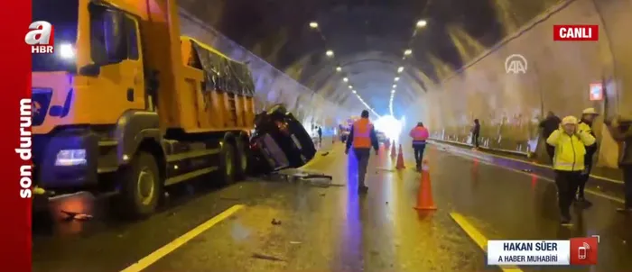 Son dakika | Bolu Dağı Tüneli’nde zincirleme kaza