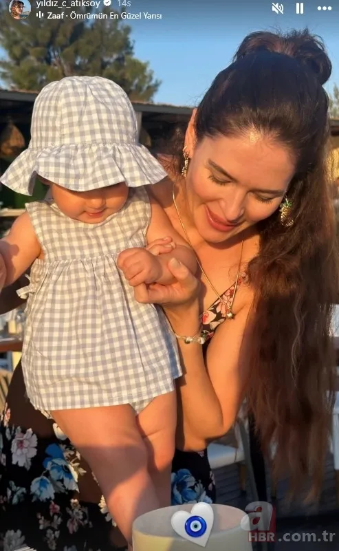 Güzelliğini görenler annesine benzetiyor! Yıldız Çağrı Atiksoy minik kızıyla paylaştı 6