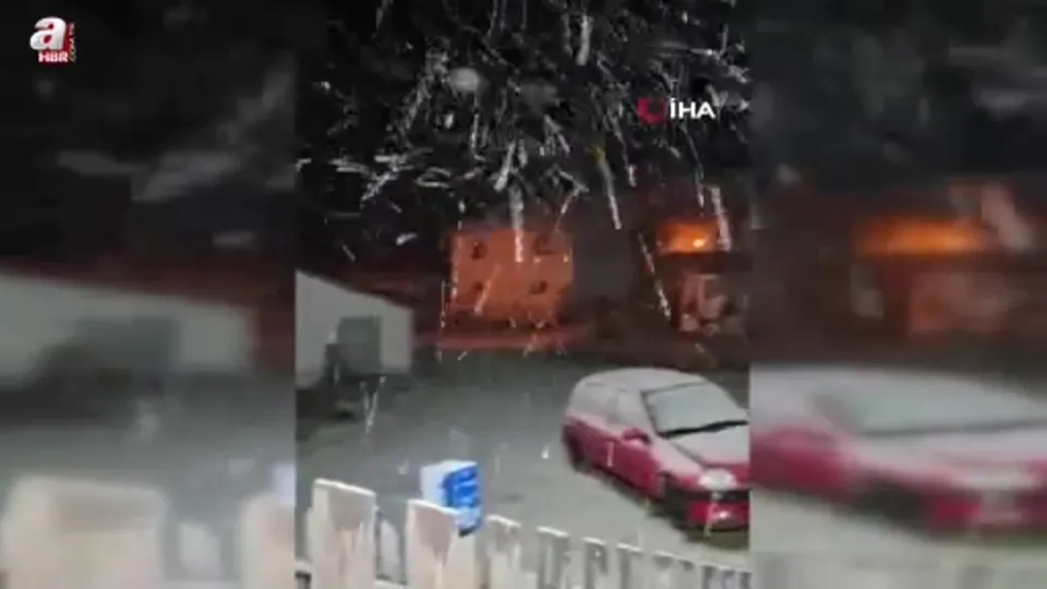 Bolu’nun yüksek kesimlerine kar yağdı