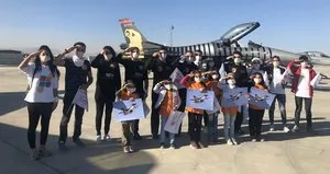 Lösemili çocuklardan Türk askerine selam