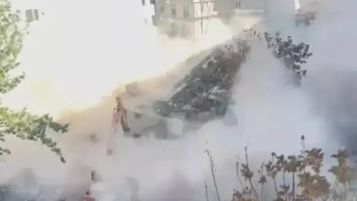 Ankara’da korku dolu anlar! Yıkım sırasında bina çöktü