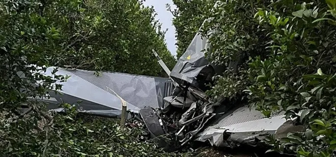 Adana'da eğitim uçağı düştü! 2 yaralı