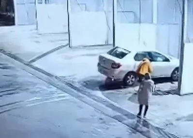 Samsun’da heyelan anları A Haber’de!