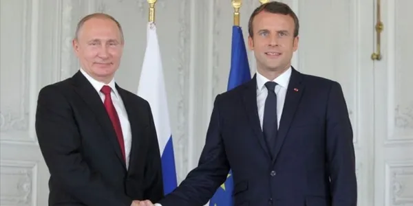 Rusya Devlet Başkanı Putin, Fransa Cumhurbaşkanı Macron ile görüştü