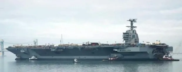 ABD Donanması’nın dev uçak gemisi denize iniyor