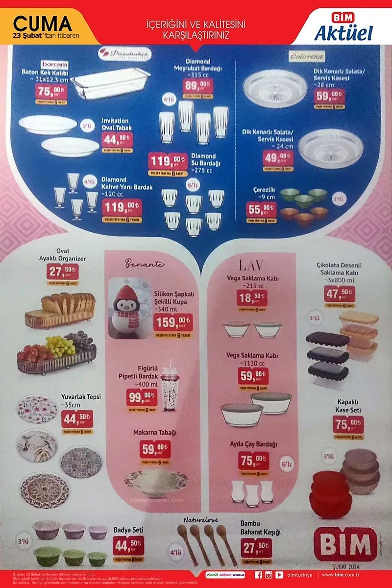 BİM 23 Şubat aktüel ürünler kataloğu yayında! BİM’e bu hafta bilgisayar, salıncak, ısıtıcı, katlanır sandalye, çelik kettle, IP kamera ucuza geliyor