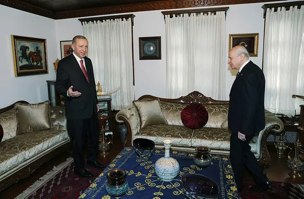 Ankara'da 'Cumhur' zirvesi: Başkan Recep Tayyip Erdoğan MHP Lideri Devlet Bahçeli ile bir araya geldi - 5