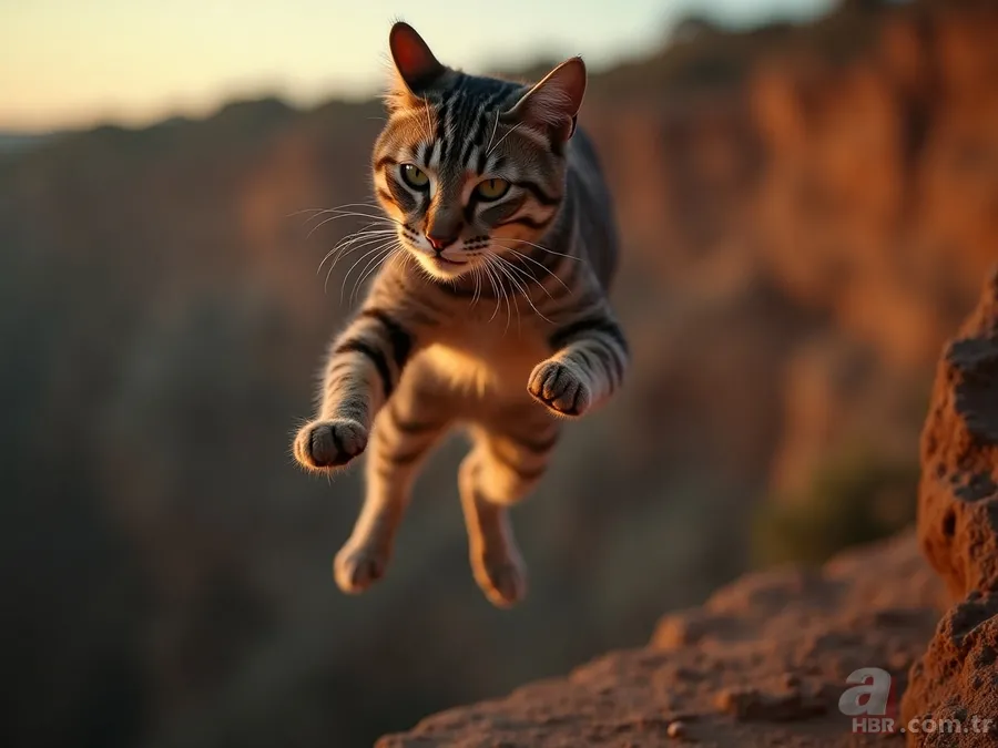 Bilim bile şaşkın! Kediler neden hep dört ayak üzerine düşüyor? 5