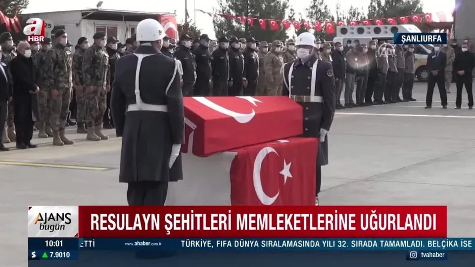 Resulayn şehitleri Jandarma Yüzbaşı Yasin Kurt ve Uzman Çavuş Oğuzhan Anar’a veda!