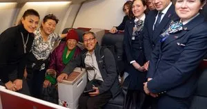 Tibetli kadın yolcu THY’nin tarihine geçti