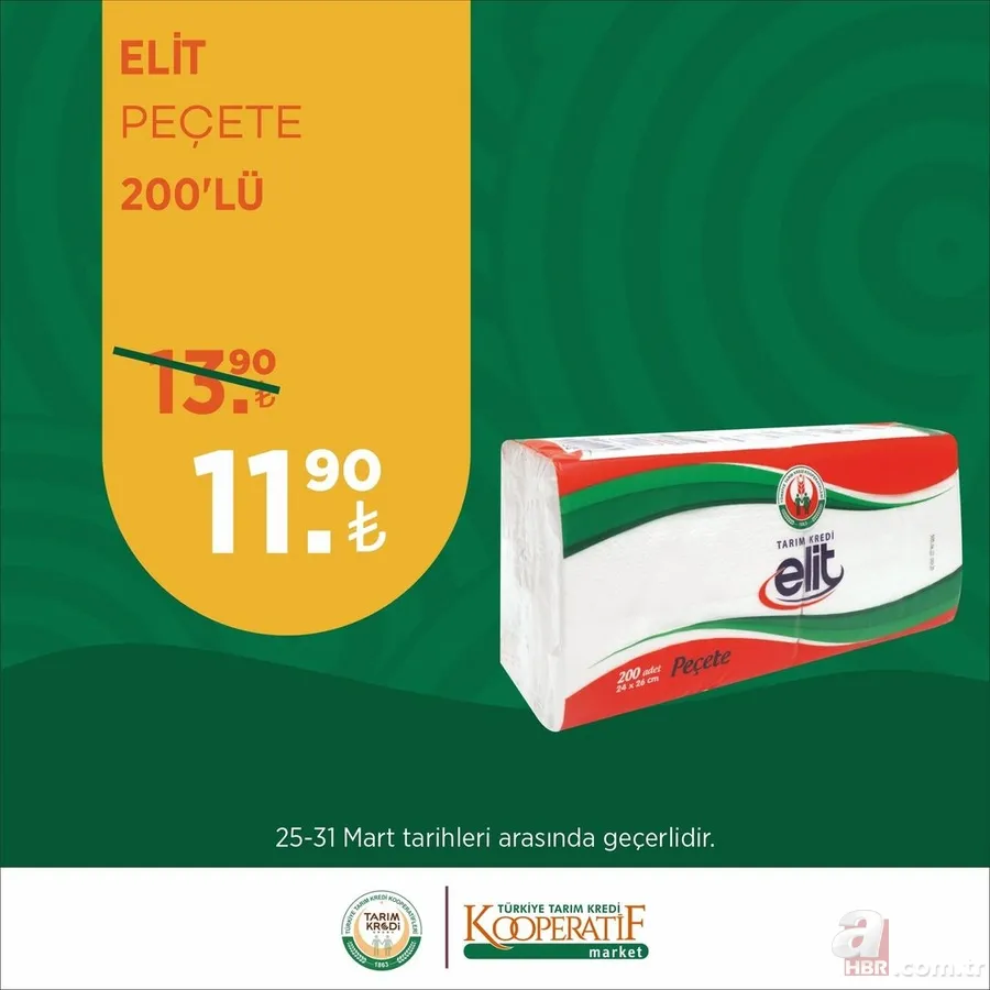 Tarım Kredi MARKET Mart İNDİRİMLERİNDE YOK YOK! Anne babalar dikkat! Bebek bezinde %12 düşüş! ÇAY 69.90, Hurma 16,90 TL! 17