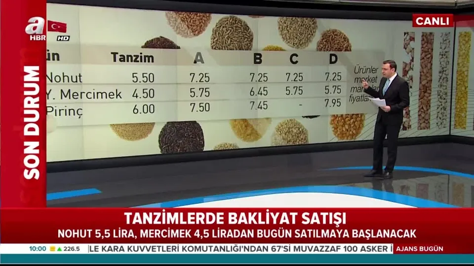 Tanzimlerde bakliyat satışı başladı