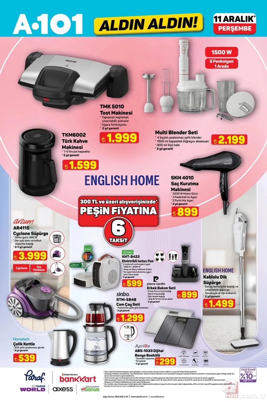 A101'e 11 Aralık’ta neler geliyor? Yeni aktüel liste yayınlandı: Su sebili, ısıtıcı 6