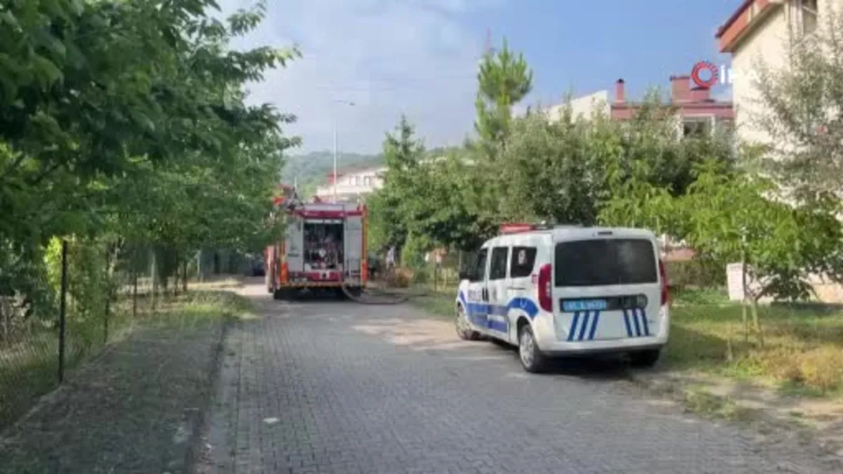 Bataryalardan çıkan yangın korkuttu