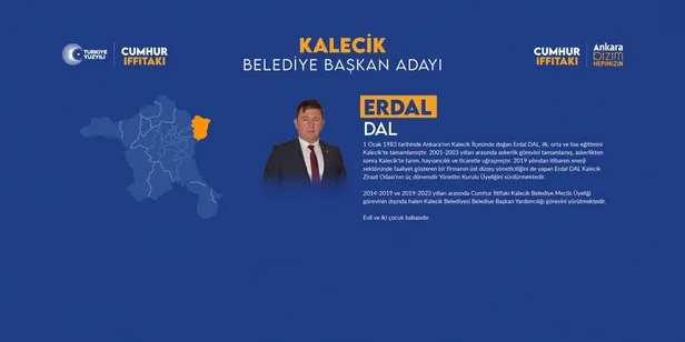 Ankara Kalecik, Kazan, Kızılcahamam Belediye Başkan adayı kim oldu? 31 Mart 2024 AK Parti-MHP Cumhur İttifakı Ankara ilçe belediye başkan adayları - 4