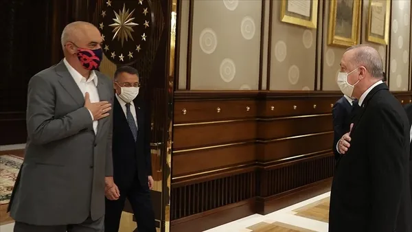 Başkan Erdoğan, Arnavutluk Başbakanı Edi Rama'yı kabul etti - 3