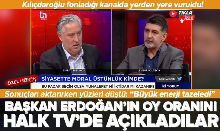 Halk TV’de Erdoğan’ın oyunu açıkladılar: Yüzde 65