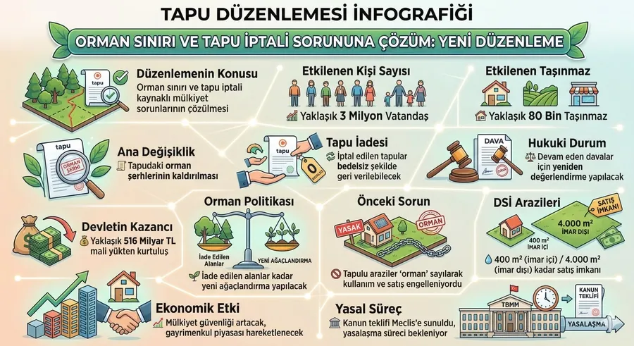 Tapu iptali sorunu bitiyor: 3 milyona iade düzenlemesi - 1