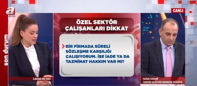 Özel sektör çalışanları dikkat! KIDEM TAZMİNATINI KİMLER, NASIL ALABİLİR?