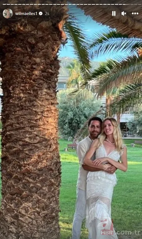 Wilma Elles nikah pozlarını peş peşe paylaştı! Meğer 2 tane... Öyle Bir Geçer Zaman Ki’nin Caroline’i Willma Elles İzmir’de evlendi! 9