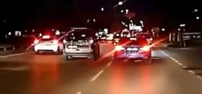 Bursa'da tehlikeli makas kamerada