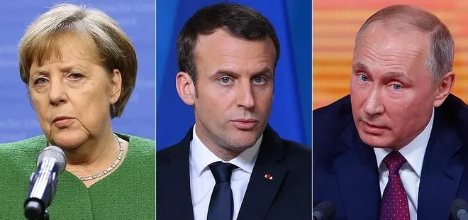 Putin, Merkel ve Macron’dan kritik görüşme