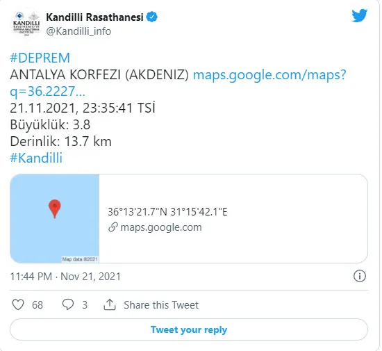 Son dakika: Antalya'da korkutan deprem! AFAD ve Kandilli'den depremin büyüklüğüne ilişkin peş peşe açıklamalar - 3