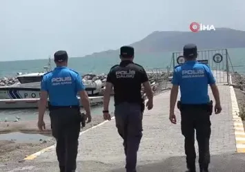 Polis botu kaçak avlanmaya izin vermiyor
