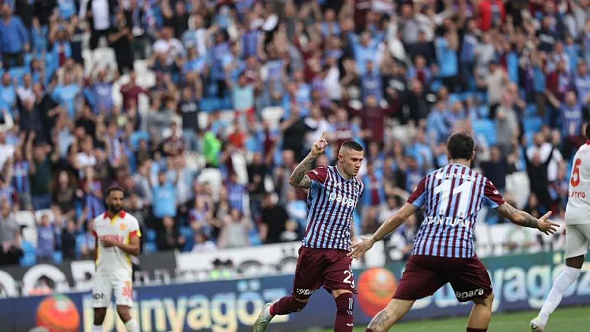 Fırtına evinde esmedi! Trabzonspor Göztepe 1-1 berabere kaldı