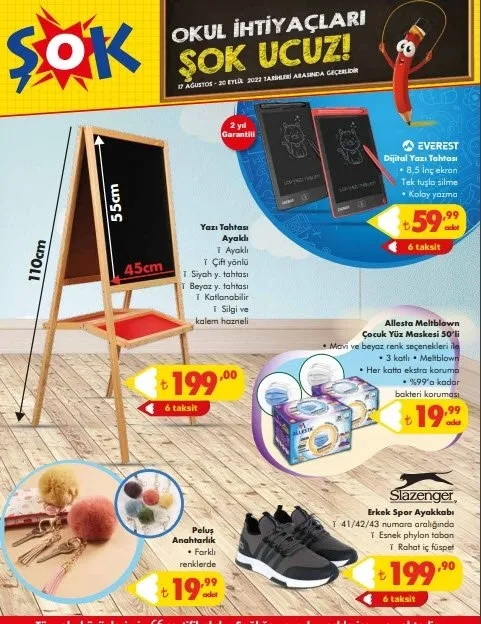 BİM, ŞOK, A101 kırtasiye ürünleri ne zaman satılacak? BİM, ŞOK, A101 kırtasiye ürünleri kataloğu çıktı mı?