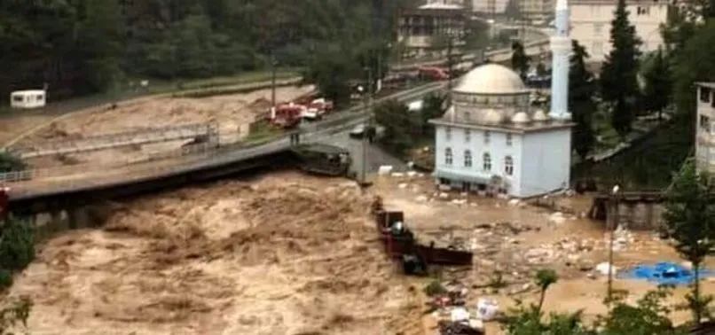 Son dakika: Artvin'in Borçka ilçesinde sel