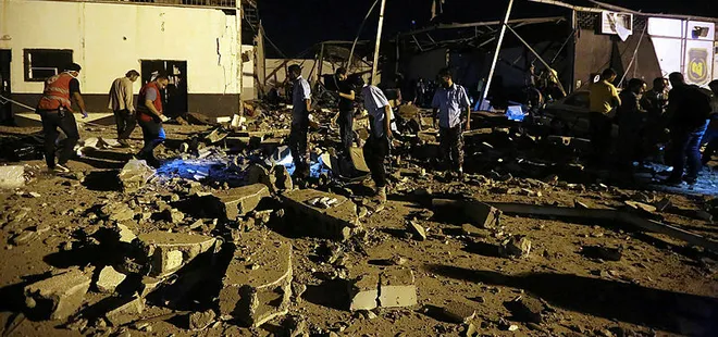 Hafter güçleri, göçmen merkezini vurdu!