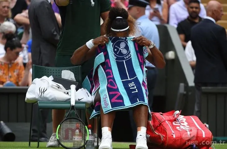 Wimbledon’a Serena damgası! Havlunun altına...