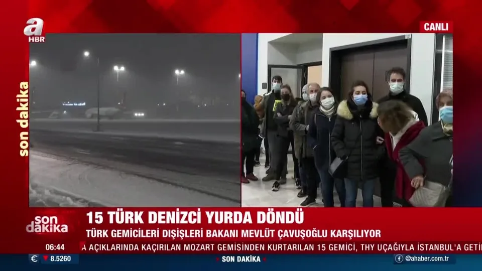 Kurtarılan 15 Türk denizci yurda döndü!