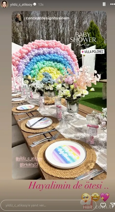 Kuruluş Osman'ın Malhun Hatun'u Yıldız Çağrı Atiksoy'a anlamlı kutlama! Berk Oktay'ın hamile eşine rol arkadaşı Özge Törer... 3