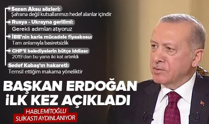 Son dakika: Başkan Erdoğan’dan gündeme ilişkin önemli açıklamalar