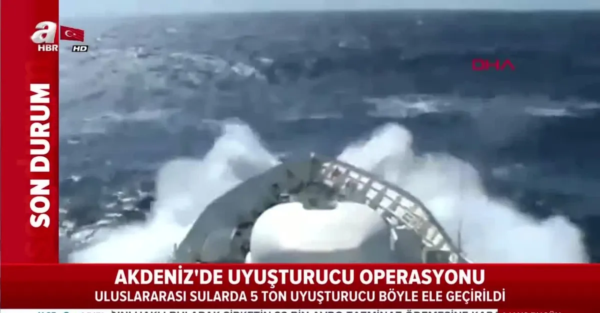 Akdeniz'de dev operasyonun görüntüleri ortaya çıktı