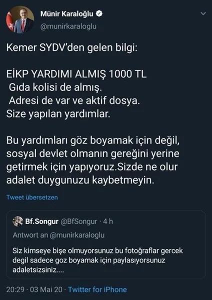 Valiye 'yardım yapmıyorsunuz' diyen kadın, önceden para ve gıda kolisi almış - 1