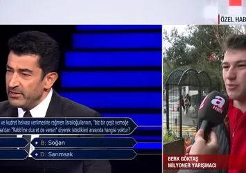 Milyoner yarışmacı Berk Göktaş A Haber'de