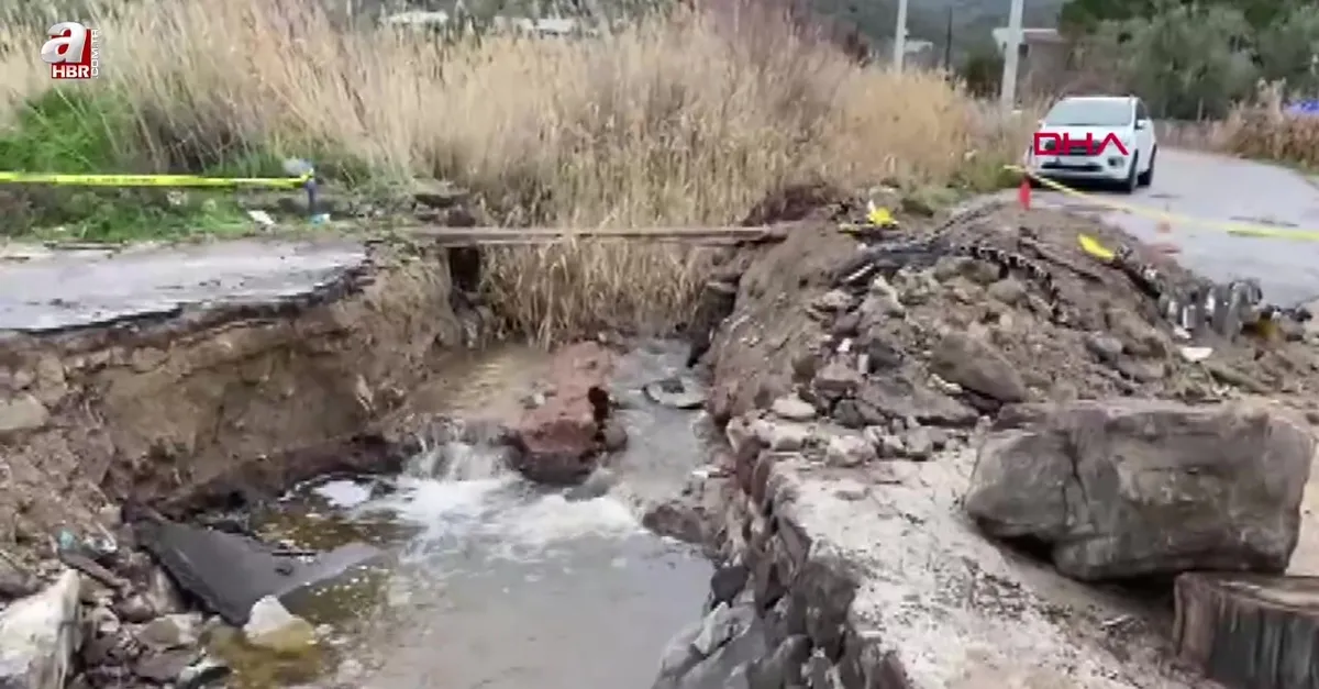 Çanakkale'de sağanak yağmur yağışı